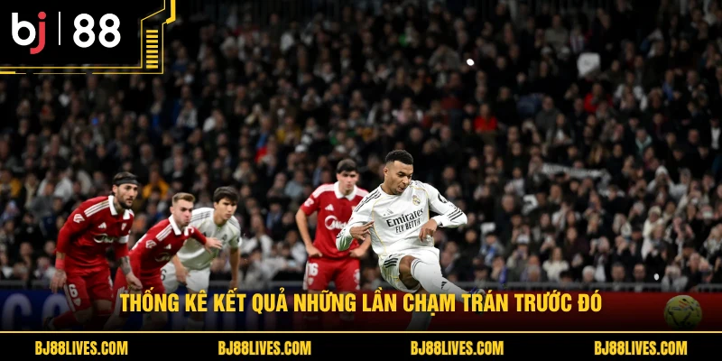Thống kê kết quả những lần chạm trán trước đó